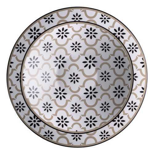 Alhambra agyagkerámia mély tálaló tányér
