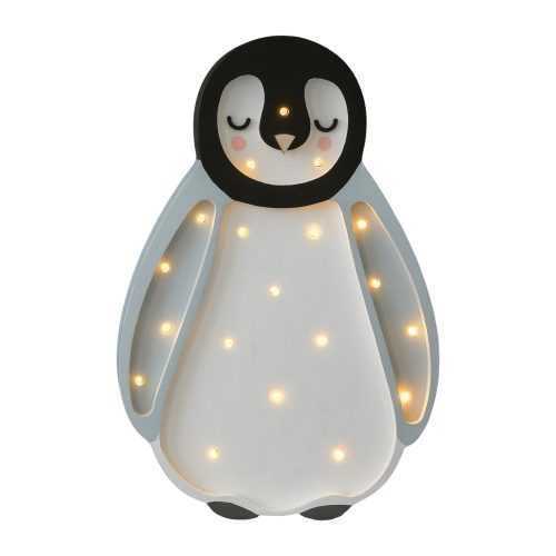 Baby Penguin szürke borovi fenyő asztali lámpa