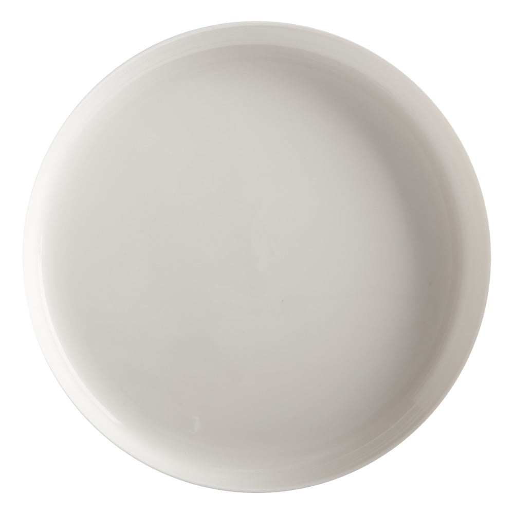 Basic fehér porcelán tányér magasított szegéllyel