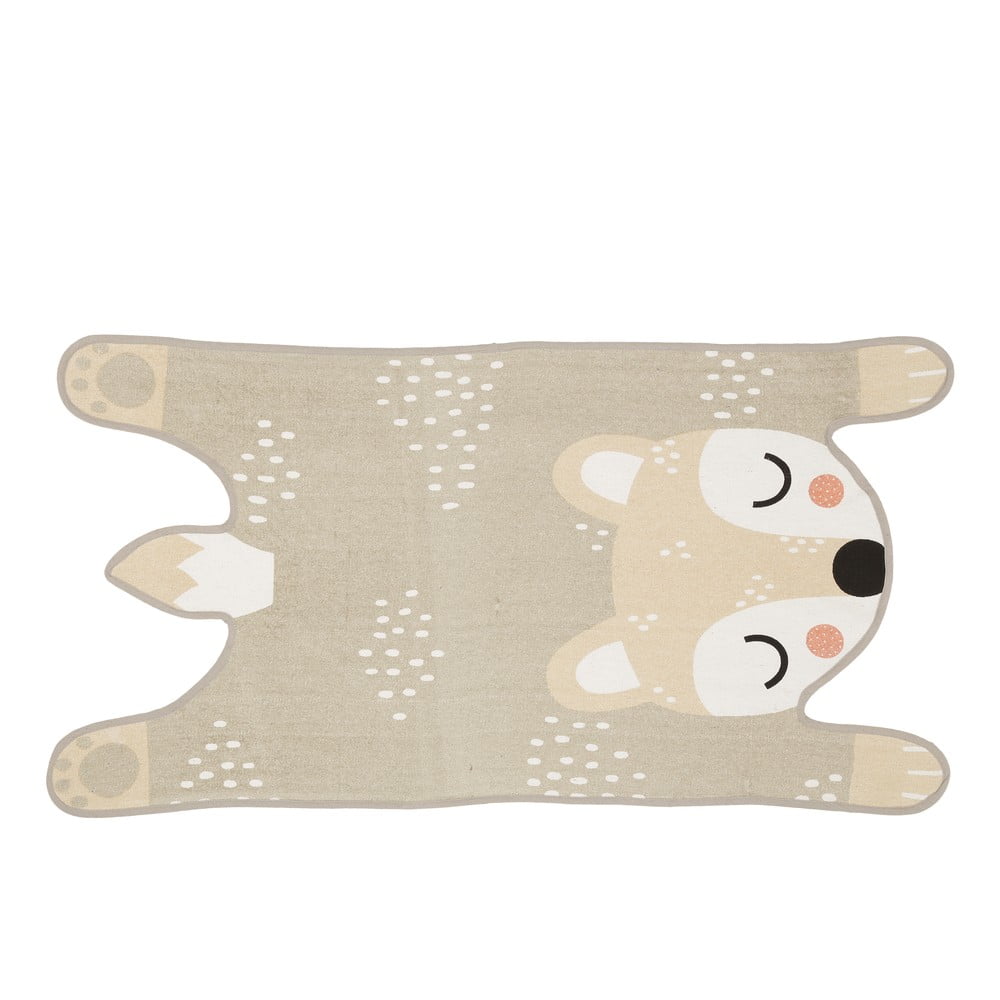 Bibi Bear bézs pamut gyerek szőnyeg