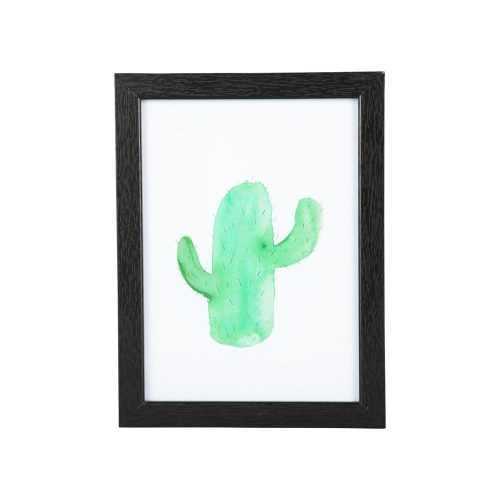 Cactus fali kép fekete kerettel