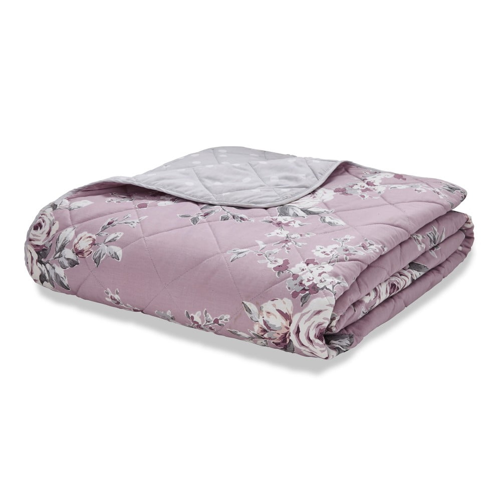 Canterbury rózsaszín-szürke ágytakaró