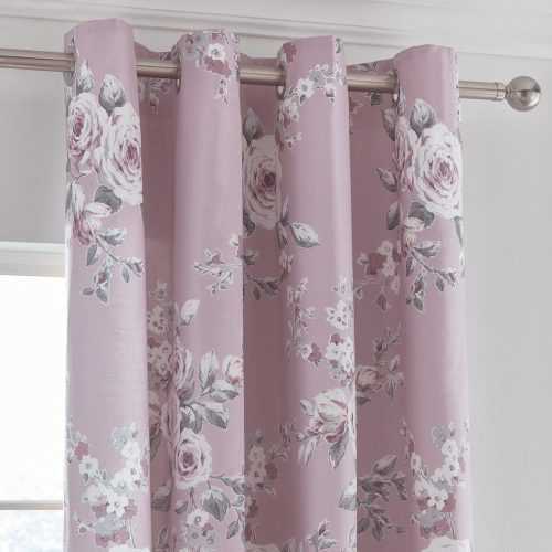 Canterbury rózsaszín-szürke függöny