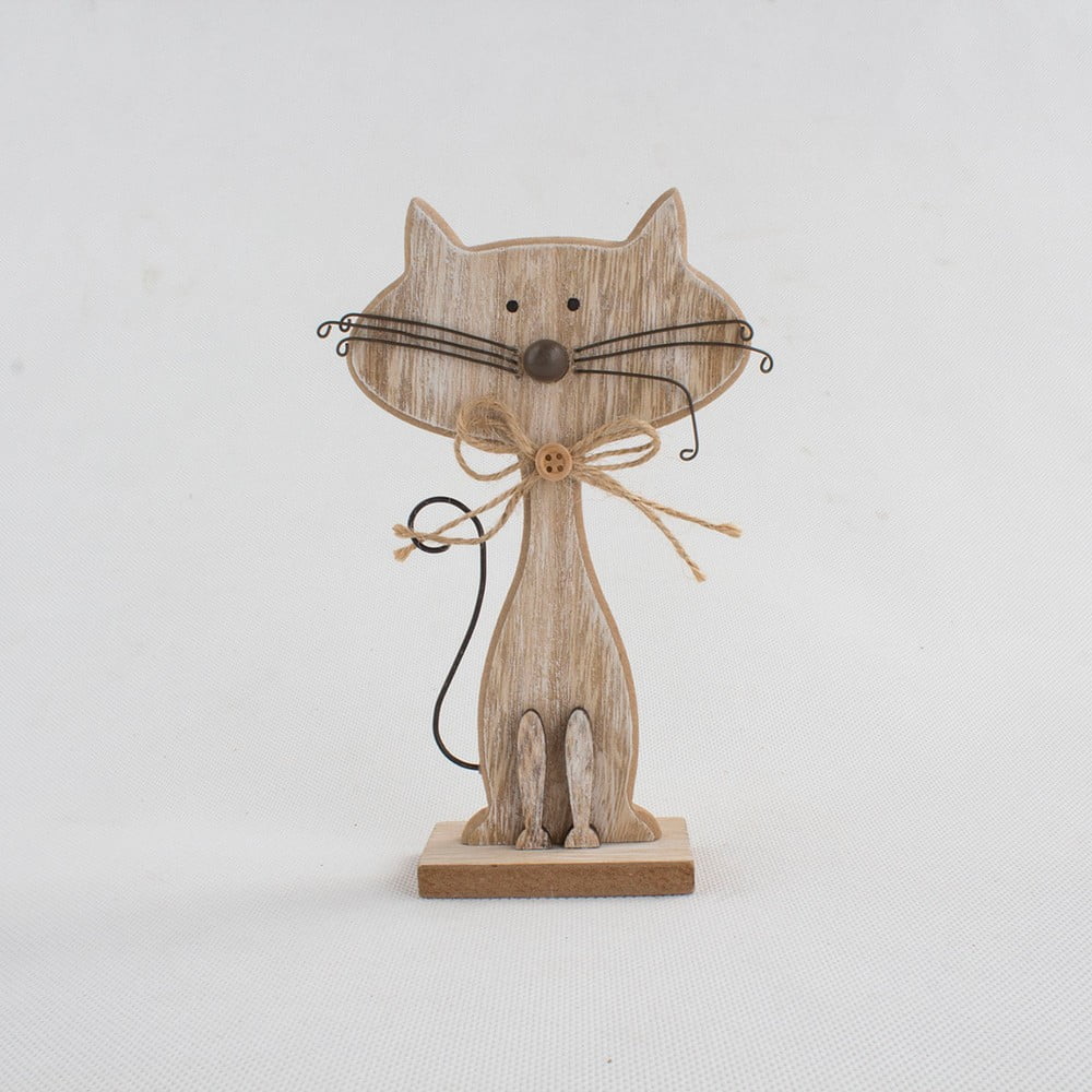 Cats macska alakú fa dekoráció