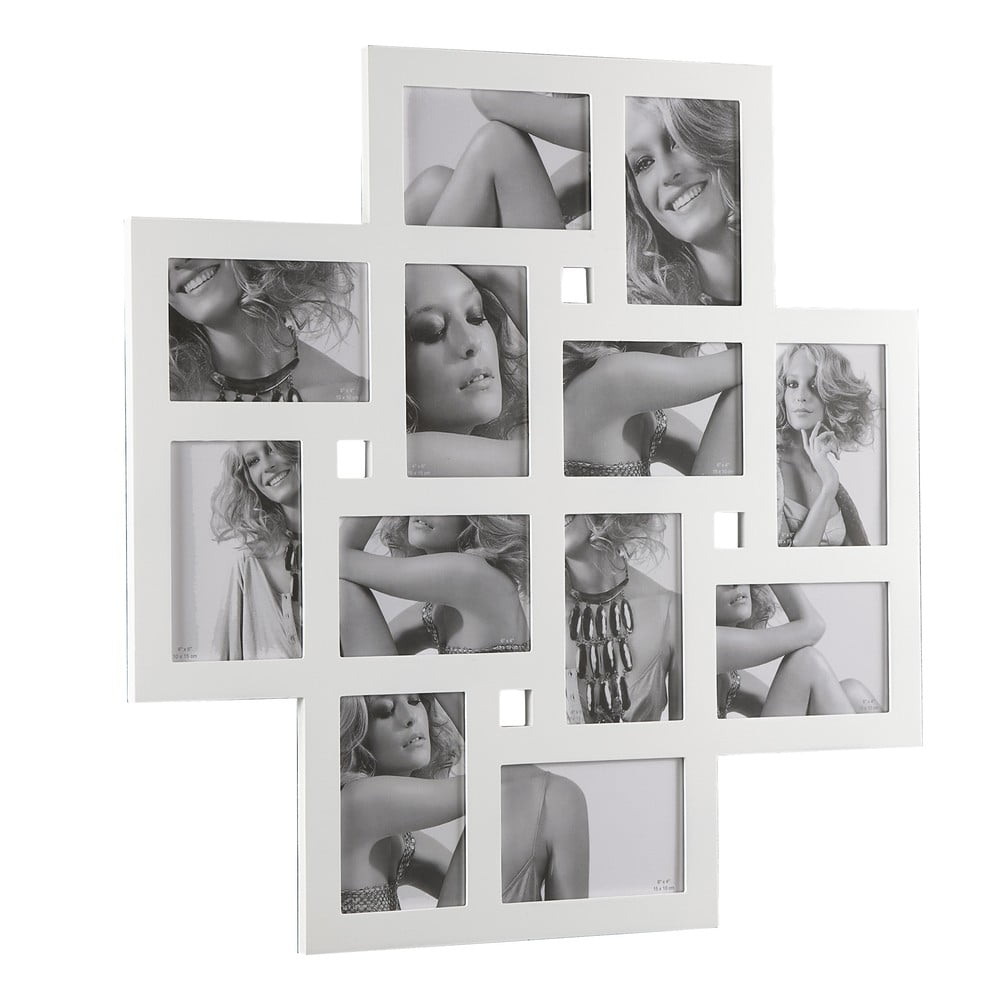 Collage fehér fali fényképkeret