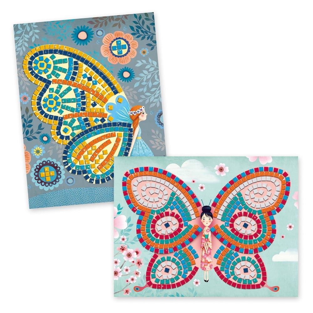 Csillogó pillangók kreatív készlet gyerekeknek - Djeco