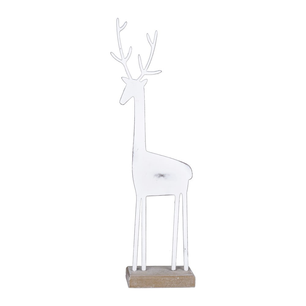 Deer fehér dekorációs szobor