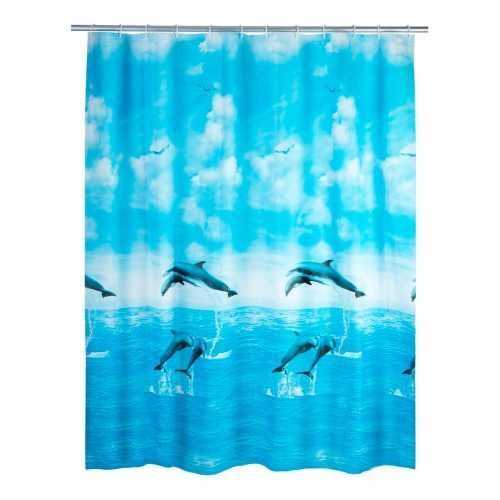 Dolphin kék zuhanyfüggöny