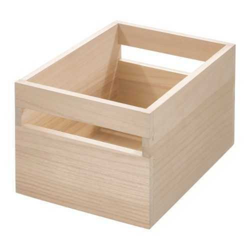 Eco Handled tárolódoboz paulownia fából
