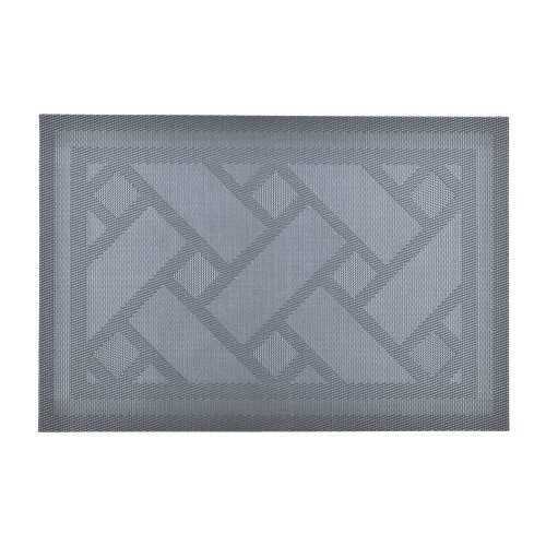 Ezüstszínű tányéralátét 2 db 30x45 cm Geom - JAHU collections