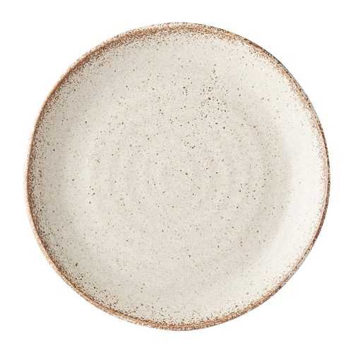 Fade fehér kerámia tányér