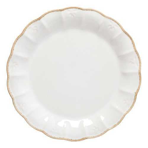 Fehér agyagkerámia tányér