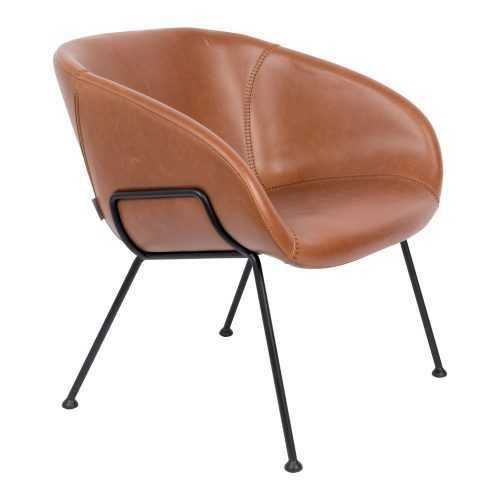 Feston barna műbőr szék - Zuiver
