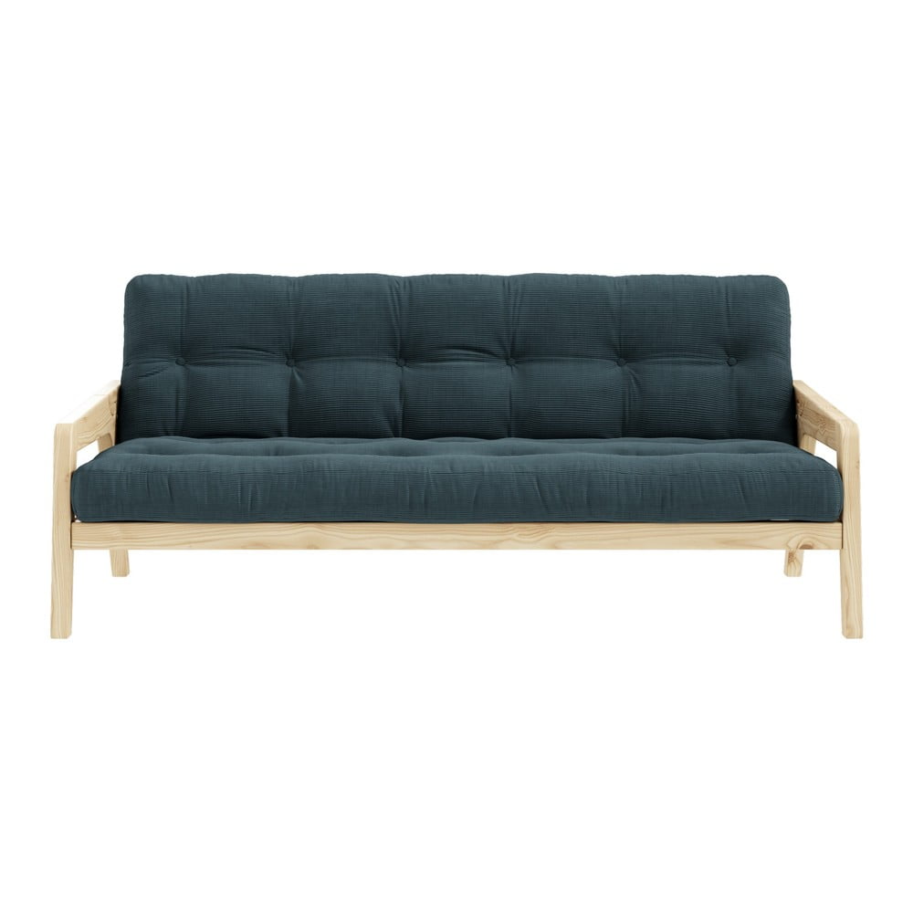 Grab Raw Pale Blue sötétzöld variálható kordbársony kanapé - Karup Design