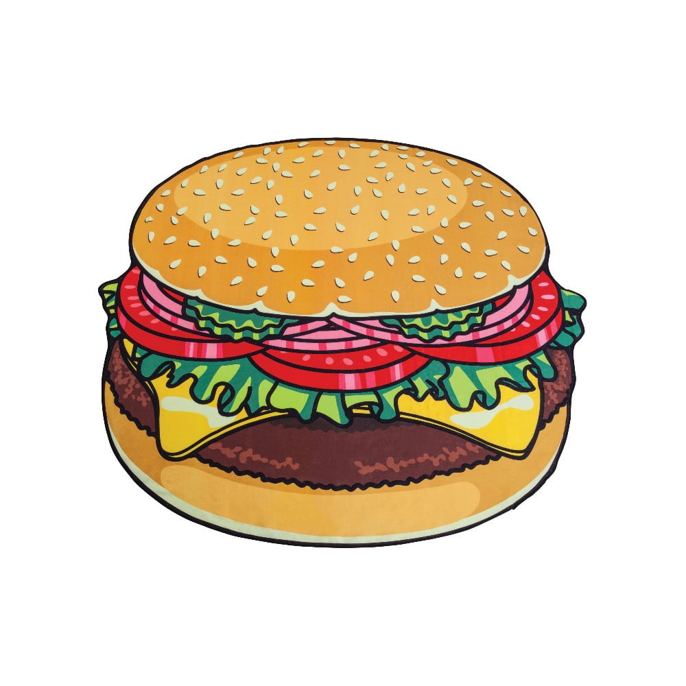 Hamburger formájú strandlepedő