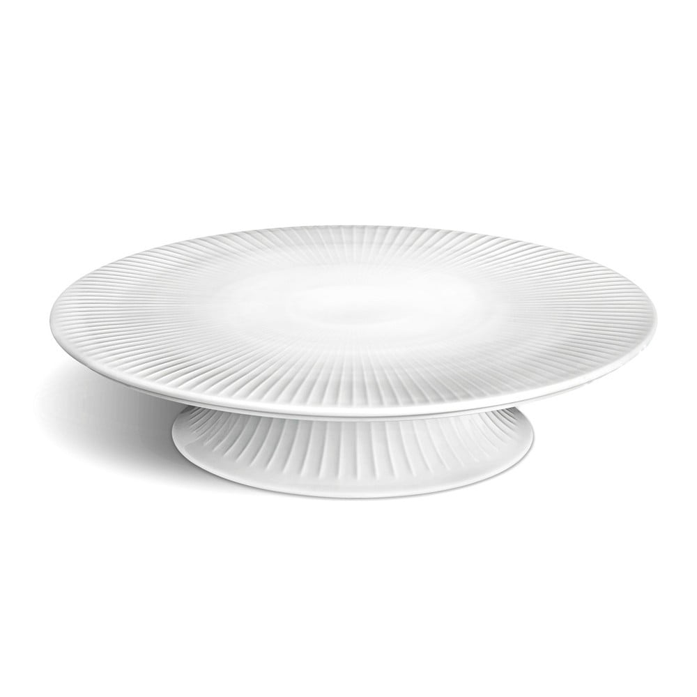 Hammershoi Cake Dish fehér porcelán tortatartó