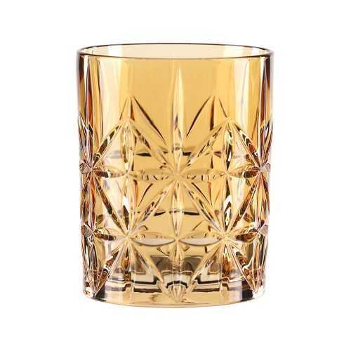 Highland Amber narancssárga kristályüveg whiskeys pohár