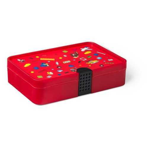 Iconic piros tárolódoboz rekesszel - LEGO®