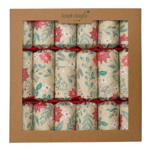 Karácsonyi cracker készlet 6 db-os Floral Nature - Robin Reed