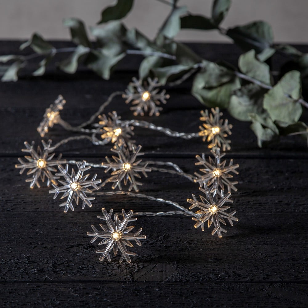 Karácsonyi fényfüzér 135 cm Izy Snowflakes - Star Trading