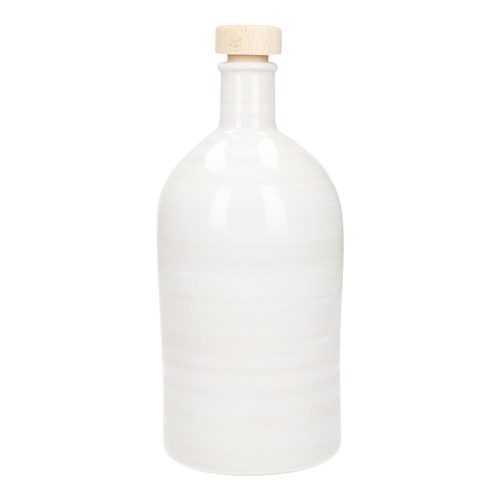 Maiolica fehér olajtartó palack