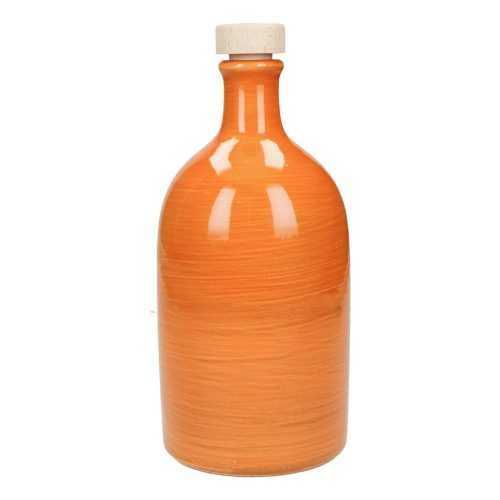 Maiolica narancssárga olajtartó palack
