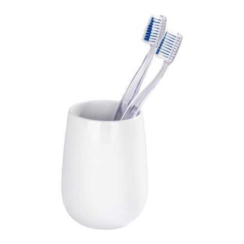 Malta fehér kerámia fogkefetartó pohár - Wenko
