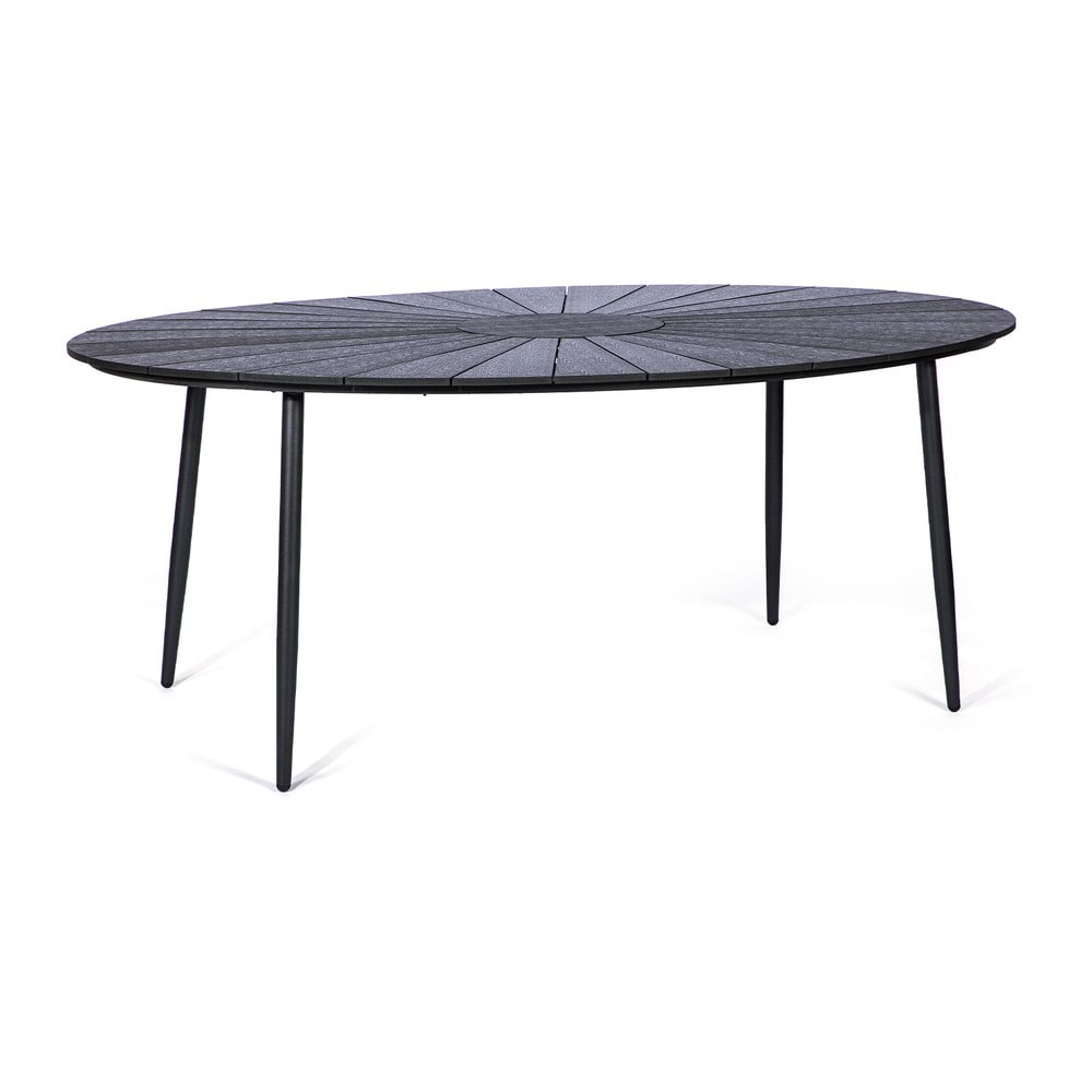 Marienlist fekete kerti asztal artwood asztallappal