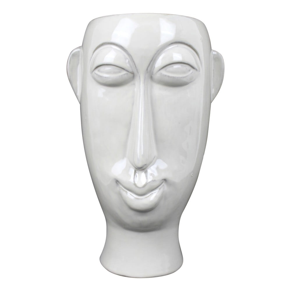 Mask fehér porcelán váza
