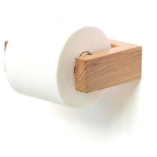 Mezza tölgyfa fali WC-papír tartó - Wireworks