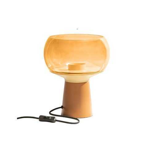 Narancssárga fém asztali lámpa