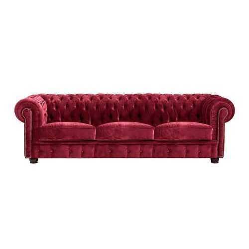 Norwin Velvet piros kanapé