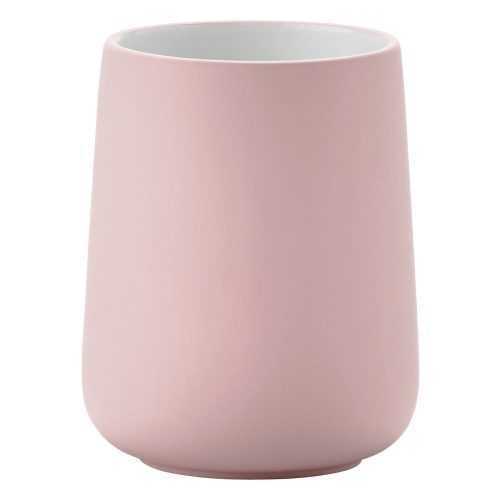 Nova rózsaszín porcelán fogkefetartó pohár - Zone