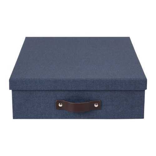 Oskar kék tárolódoboz - Bigso Box of Sweden