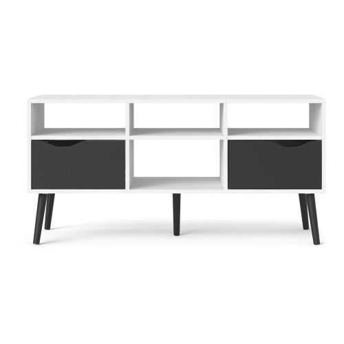 Oslo fekete-fehér TV-asztal