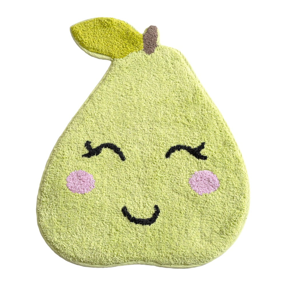 Pear zöldessárga pamut fürdőszobai kilépő