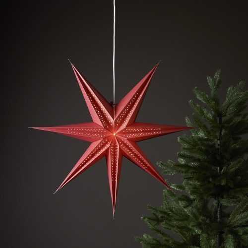 Piros karácsonyi fénydekoráció ø 60 cm Point - Star Trading