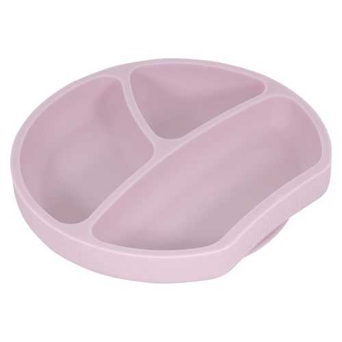Plate rózsaszín szilikon gyerek tányér