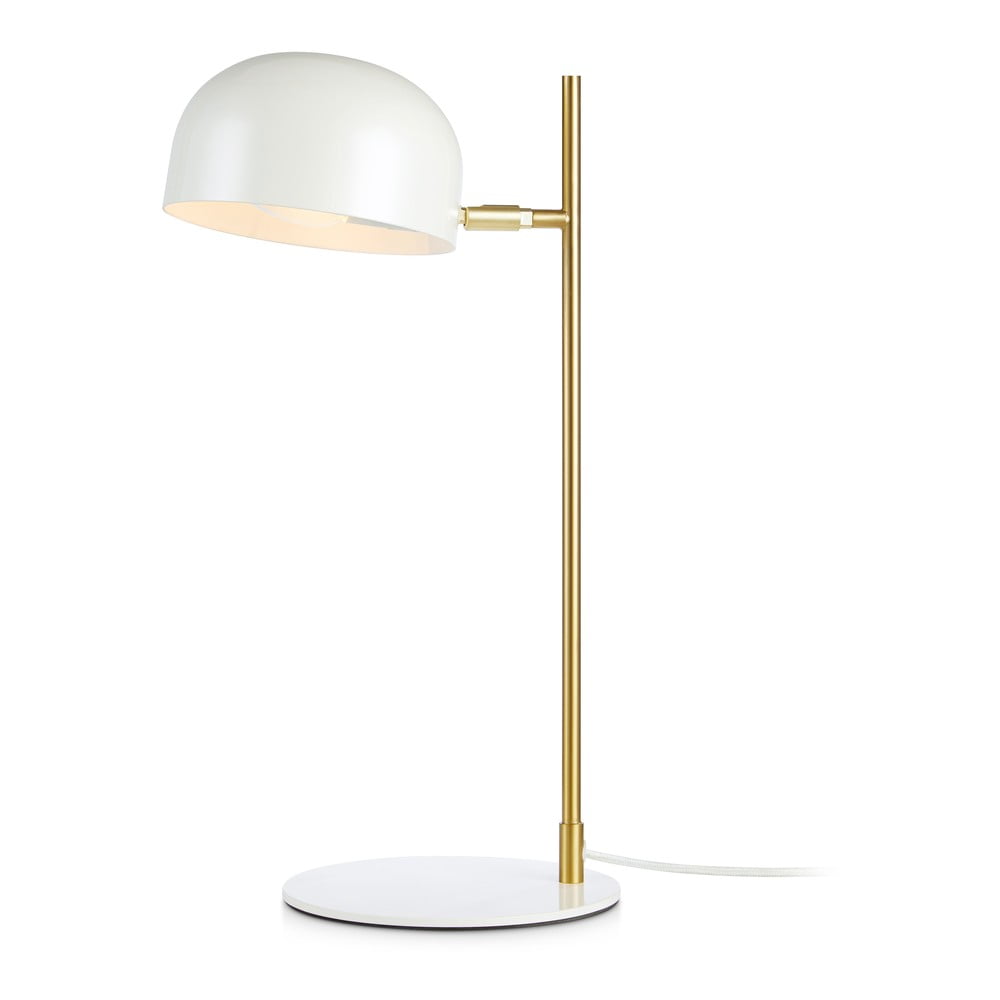 Pose Table fehér asztali lámpa rézszínű álvánnyal - Markslöjd