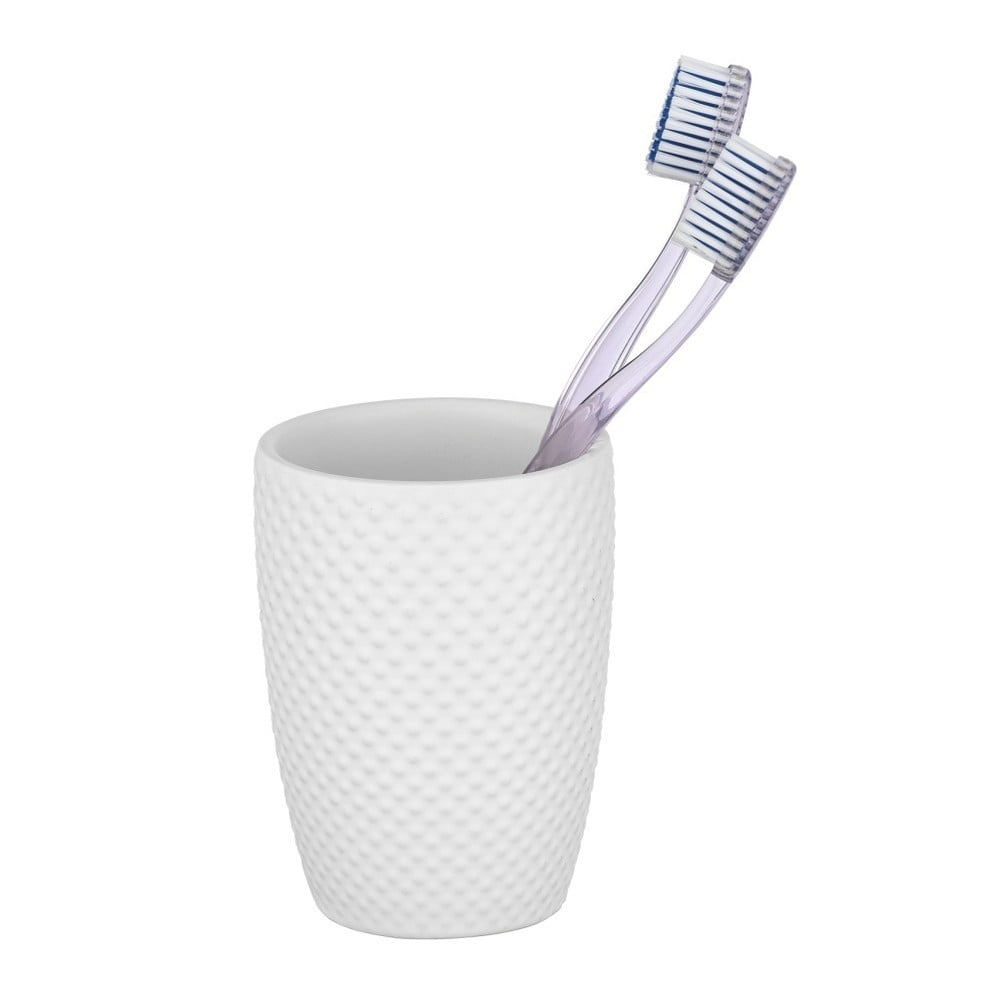 Punto fehér kerámia fogkefetartó pohár - Wenko