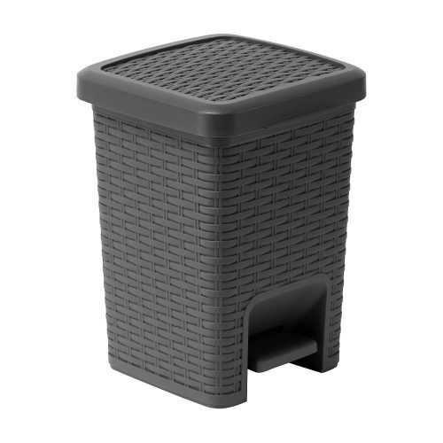 Rattan Pedal Bin Charcoal szürke fürdőszobai pedálos szemetes