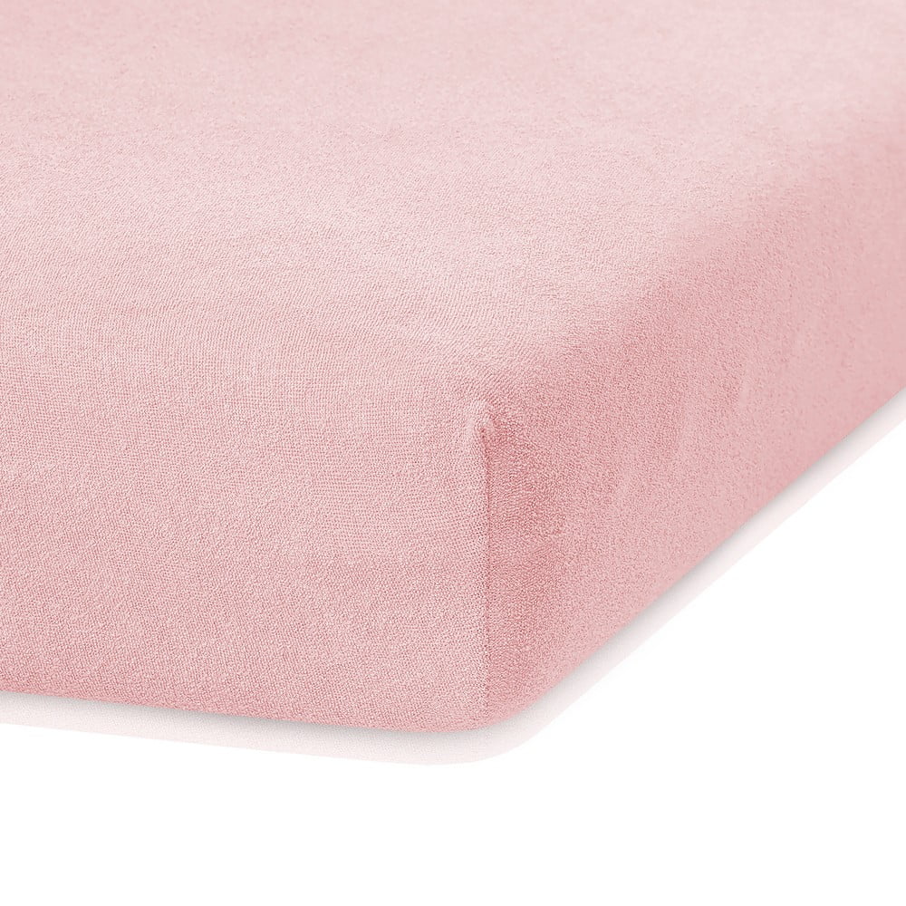 Ruby világos rózsaszín gumis lepedő