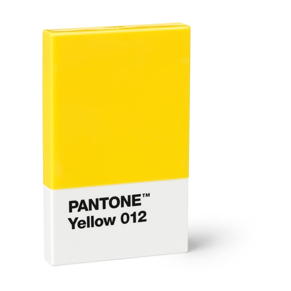 Sárga névjegykártya tartó - Pantone