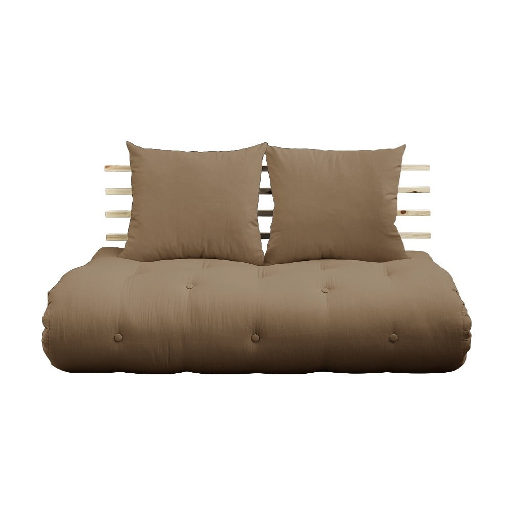 Shin Sano Natural/Mocca barna kinyitható kanapé - Karup Design