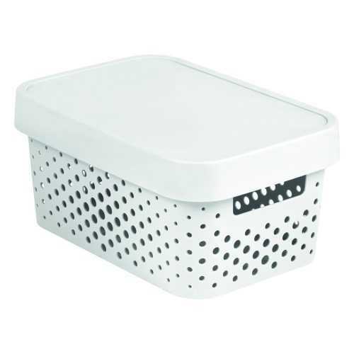 Simpla Gordinho Holes fehér tárolódoboz - Curver