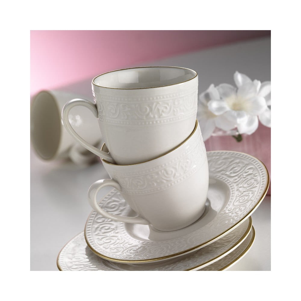 Simple White porcelán csésze és csészealj