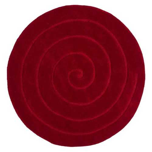 Spiral rubinvörös gyapjú szőnyeg