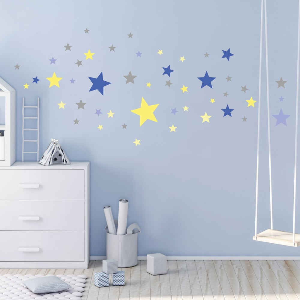 Stars Blue and Yellow 50 db-os falmatrica szett - Ambiance