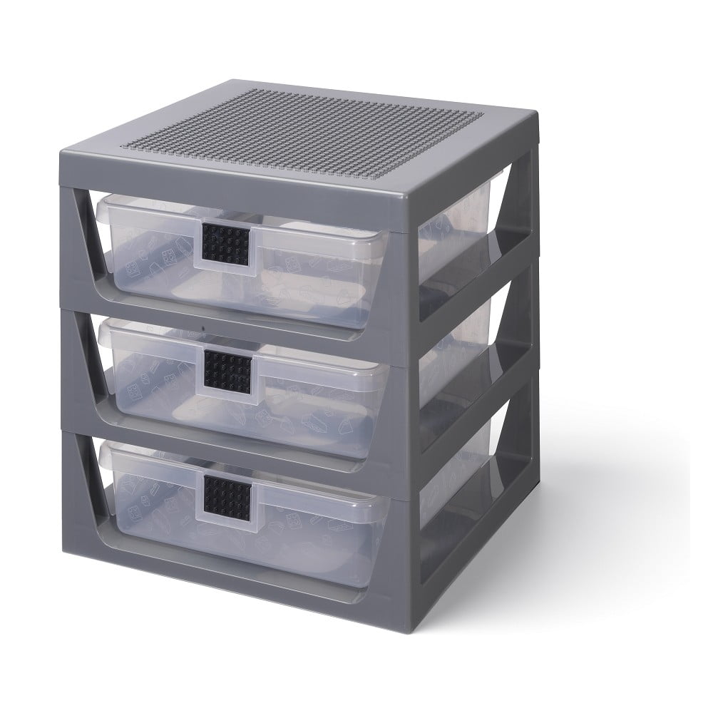 Storage szürke rendszerező 3 fiókkal - LEGO®