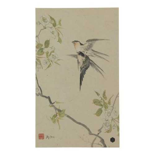 Swallows poszter kézzel készített papírból
